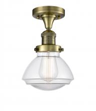 Innovations Lighting 517-1CH-AB-G322 - Olean - 1 Light - 7 inch - Antique Brass - Semi-Flush Mount