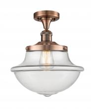 Innovations Lighting 517-1CH-AC-G542 - Oxford - 1 Light - 12 inch - Antique Copper - Semi-Flush Mount