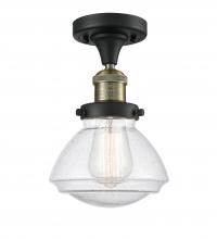 Innovations Lighting 517-1CH-BAB-G324 - Olean - 1 Light - 7 inch - Black Antique Brass - Semi-Flush Mount