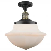 Innovations Lighting 517-1CH-BAB-G541 - Oxford - 1 Light - 12 inch - Black Antique Brass - Semi-Flush Mount