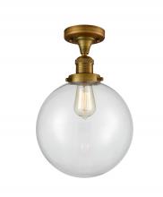 Innovations Lighting 517-1CH-BB-G202-10 - Beacon - 1 Light - 10 inch - Brushed Brass - Semi-Flush Mount