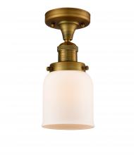 Innovations Lighting 517-1CH-BB-G51 - Bell - 1 Light - 5 inch - Brushed Brass - Semi-Flush Mount