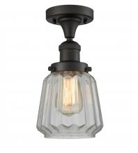 Innovations Lighting 517-1CH-OB-G142 - Chatham - 1 Light - 7 inch - Oil Rubbed Bronze - Semi-Flush Mount