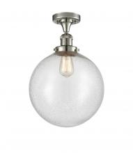 Innovations Lighting 517-1CH-PN-G204-12 - Beacon - 1 Light - 12 inch - Polished Nickel - Semi-Flush Mount