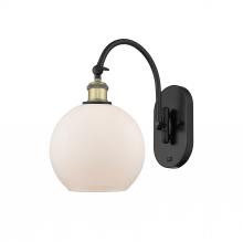 Innovations Lighting 518-1W-BAB-G121-8 - Athens - 1 Light - 8 inch - Black Antique Brass - Sconce