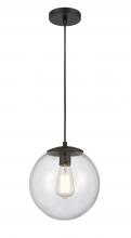 Innovations Lighting 610-BK-SDY - Tolland - 1 Light - 10 inch - Matte Black - Cord hung - Mini Pendant