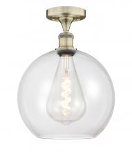 Innovations Lighting 616-1F-AB-G122-12 - Athens - 1 Light - 12 inch - Antique Brass - Semi-Flush Mount