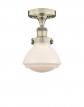 Innovations Lighting 616-1F-AB-G321 - Olean - 1 Light - 7 inch - Antique Brass - Semi-Flush Mount