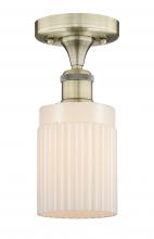 Innovations Lighting 616-1F-AB-G341 - Hadley - 1 Light - 5 inch - Antique Brass - Semi-Flush Mount