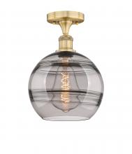 Innovations Lighting 616-1F-BB-G556-10SM - Rochester - 1 Light - 10 inch - Brushed Brass - Semi-Flush Mount