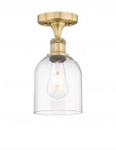 Innovations Lighting 616-1F-BB-G558-6CL - Bella - 1 Light - 6 inch - Brushed Brass - Semi-Flush Mount