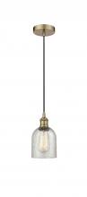 Innovations Lighting 616-1P-AB-G259 - Caledonia - 1 Light - 5 inch - Antique Brass - Cord hung - Mini Pendant