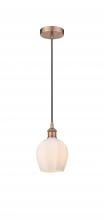 Innovations Lighting 616-1P-AC-G461-6 - Norfolk - 1 Light - 6 inch - Antique Copper - Cord hung - Mini Pendant