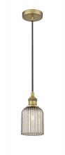 Innovations Lighting 616-1P-BB-G559-5ME - Bridal Veil - 1 Light - 5 inch - Brushed Brass - Cord hung - Mini Pendant