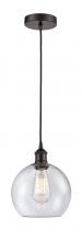 Innovations Lighting 616-1P-OB-G124-8 - Athens - 1 Light - 8 inch - Oil Rubbed Bronze - Cord hung - Mini Pendant