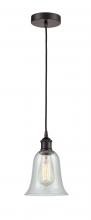 Innovations Lighting 616-1P-OB-G2812 - Hanover - 1 Light - 6 inch - Oil Rubbed Bronze - Cord hung - Mini Pendant