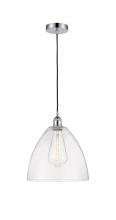 Innovations Lighting 616-1P-PC-GBD-124 - Bristol - 1 Light - 12 inch - Polished Chrome - Cord hung - Mini Pendant