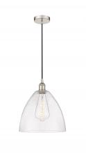 Innovations Lighting 616-1P-PN-GBD-124 - Bristol - 1 Light - 12 inch - Polished Nickel - Cord hung - Mini Pendant