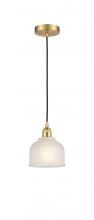 Innovations Lighting 616-1P-SG-G411 - Dayton - 1 Light - 6 inch - Satin Gold - Cord hung - Mini Pendant