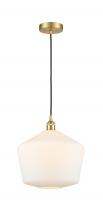 Innovations Lighting 616-1P-SG-G651-12 - Cindyrella - 1 Light - 12 inch - Satin Gold - Cord hung - Mini Pendant