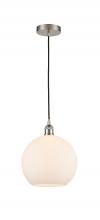 Innovations Lighting 616-1P-SN-G121-10 - Athens - 1 Light - 10 inch - Brushed Satin Nickel - Cord hung - Mini Pendant