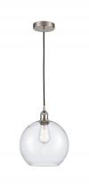 Innovations Lighting 616-1P-SN-G124-10 - Athens - 1 Light - 10 inch - Brushed Satin Nickel - Cord hung - Mini Pendant