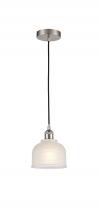 Innovations Lighting 616-1P-SN-G411 - Dayton - 1 Light - 6 inch - Brushed Satin Nickel - Cord hung - Mini Pendant