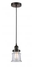 Innovations Lighting 616-1PH-OB-G182S - Canton - 1 Light - 5 inch - Oil Rubbed Bronze - Cord hung - Mini Pendant