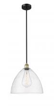 Innovations Lighting 616-1S-BAB-GBD-164 - Bristol - 1 Light - 16 inch - Black Antique Brass - Cord hung - Pendant