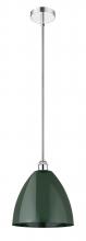 Innovations Lighting 616-1S-PC-MBD-12-GR - Plymouth - 1 Light - 12 inch - Polished Chrome - Cord hung - Mini Pendant