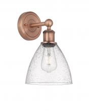 Innovations Lighting 616-1W-AC-GBD-754 - Bristol - 1 Light - 8 inch - Antique Copper - Sconce