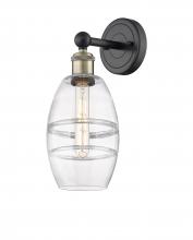 Innovations Lighting 616-1W-BAB-G557-6CL - Vaz - 1 Light - 6 inch - Black Antique Brass - Sconce