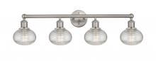 Innovations Lighting 616-4W-SN-G555-6CL - Ithaca - 4 Light - 33 inch - Brushed Satin Nickel - Bath Vanity Light