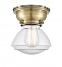 Innovations Lighting 623-1F-AB-G324 - Olean - 1 Light - 7 inch - Antique Brass - Flush Mount