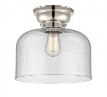 Innovations Lighting 623-1F-PN-G74-L - Bell - 1 Light - 12 inch - Polished Nickel - Flush Mount