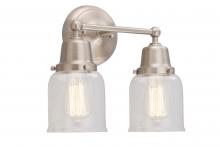 Innovations Lighting 623-2W-SN-G52 - Bell - 2 Light - 13 inch - Brushed Satin Nickel - Bath Vanity Light