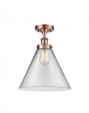 Innovations Lighting 916-1C-AC-G42-L - Cone - 1 Light - 12 inch - Antique Copper - Semi-Flush Mount