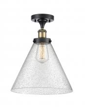 Innovations Lighting 916-1C-BAB-G44-L - Cone - 1 Light - 12 inch - Black Antique Brass - Semi-Flush Mount