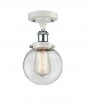 Innovations Lighting 916-1C-WPC-G202-6 - Beacon - 1 Light - 6 inch - White Polished Chrome - Semi-Flush Mount