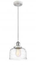 Innovations Lighting 916-1P-WPC-G713 - Bell - 1 Light - 8 inch - White Polished Chrome - Cord hung - Mini Pendant