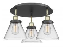 Innovations Lighting 916-3C-BAB-G42 - Cone - 3 Light - 20 inch - Black Antique Brass - Flush Mount