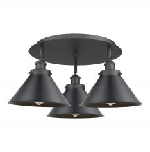 Innovations Lighting 916-3C-BK-M10-BK - Ballston Urban - 3 Light - 20 inch - Matte Black - Flush Mount