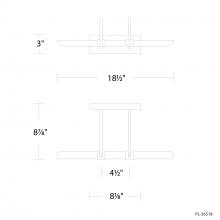 Modern Forms US Online PL-36518-35-BK - Ansel Picture Light