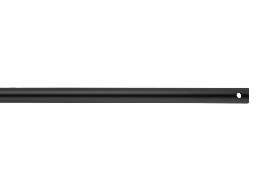 72" Downrod in Matte Black