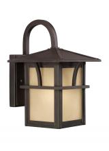 Generation Lighting 88880EN3-51 - Medford Lakes transitional 1-light LED outdoor exterior small wall lantern sconce in statuary bronze