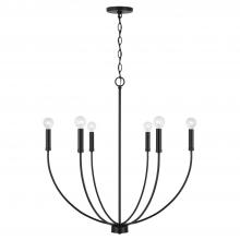 Capital 452161MB - 6-Light Chandelier in Matte Black