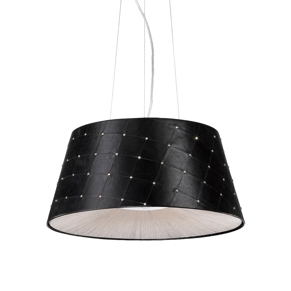 Sasso, 2Lt Pendant, Chrome/Black