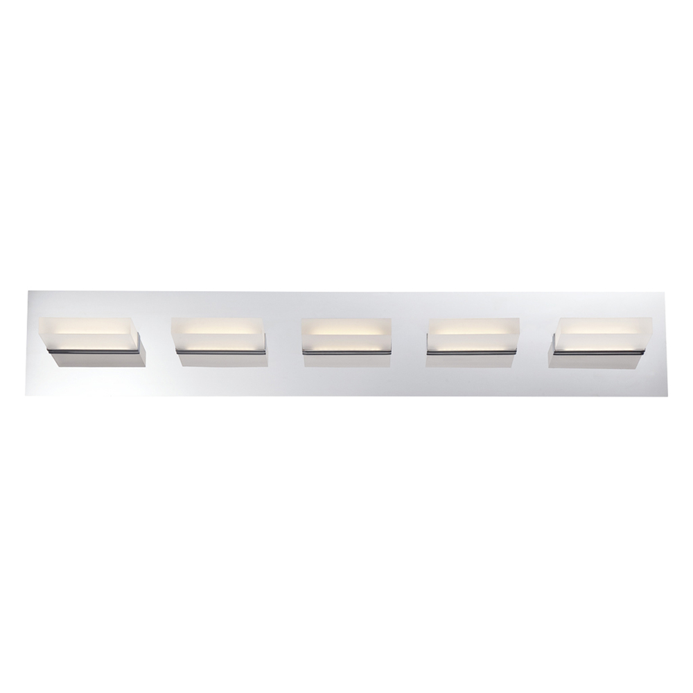 Olson, 5LT LED Bathbar, Chrome