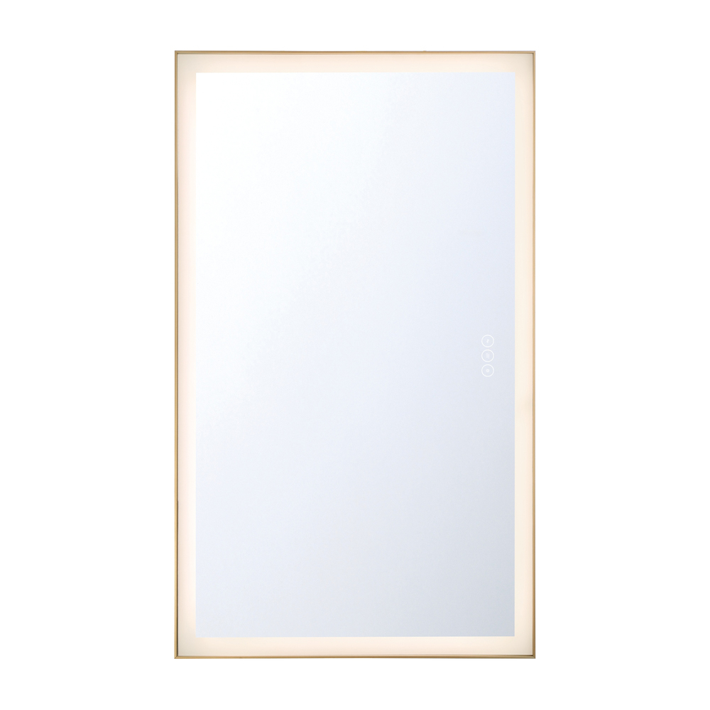 Lenora 54" Rectangular Mirror in Gold