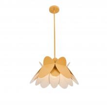 Kalco 517055WY - Flor 18 In Harvest Yellow Pendant